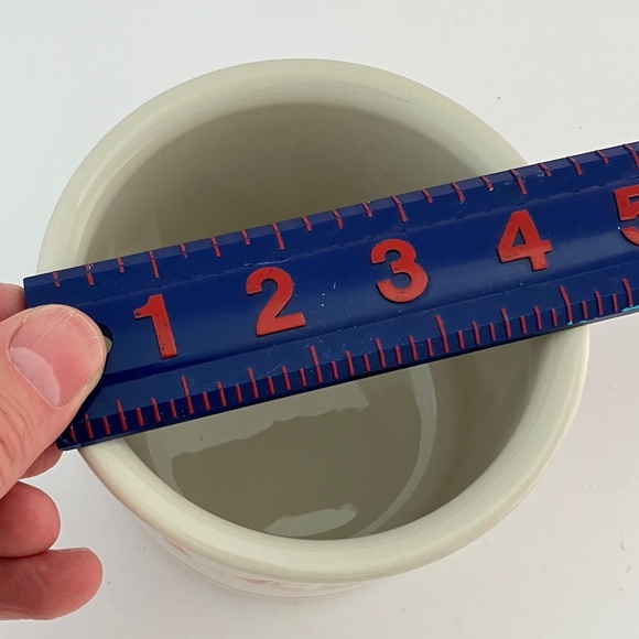 Longaberger Pottery Candy Corn retired one pint crock Halloween Fall Decor Bowl - Picture 4 of 10